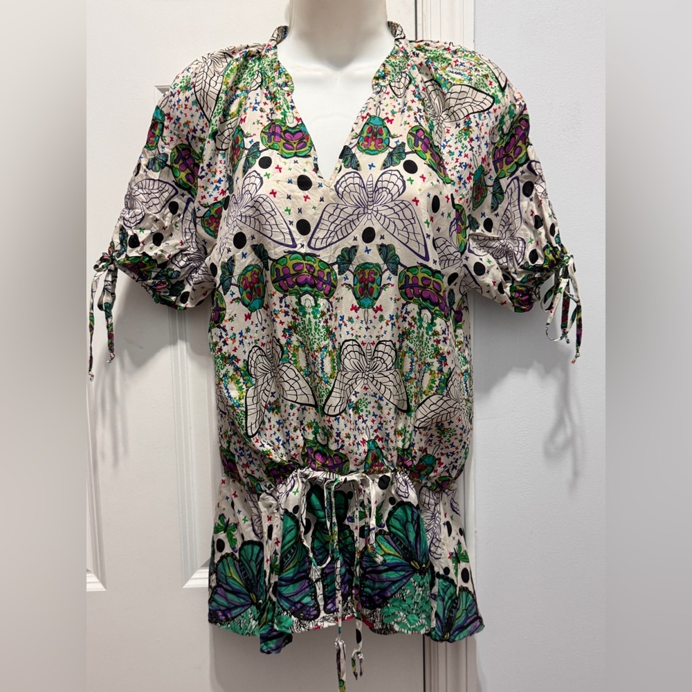 Anthropologie Trinity silk Blouse size small